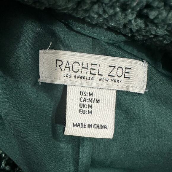 Like new Rachel Zoe Teddy Bear Jacket Emerald Green Size Medium - Picture 5 of 8